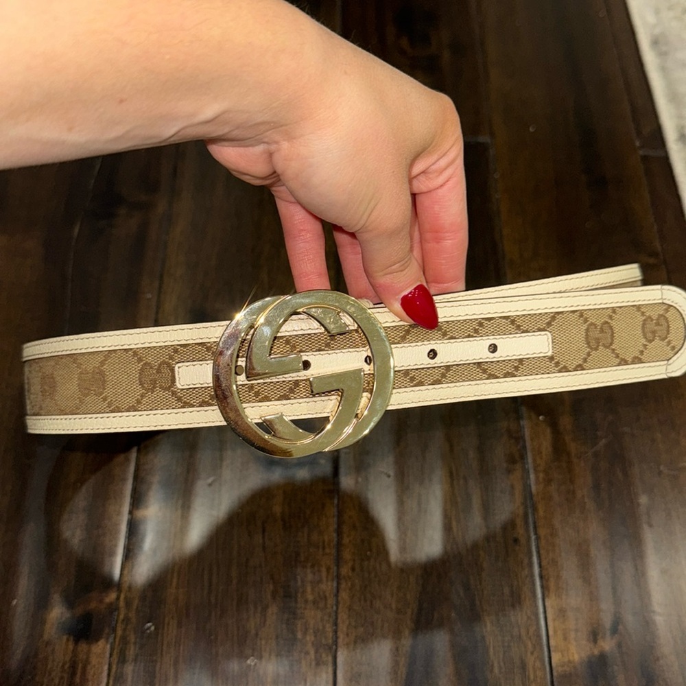 Gucci, leather belt